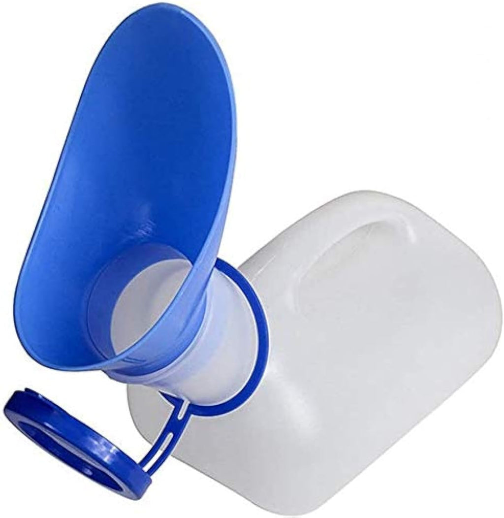 Unisex Portable Urinal for Men and Women | Potty Urinal for Car, Bedpans Pee Bottle with Lid and Funnel, Mobile