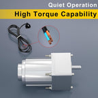 High Torque AC Motor with Gearbox (180K), 110V Reversible Electric Gear Motor Low Speed 7.5rpm & Variable Speed Control Kit for Printing Industry