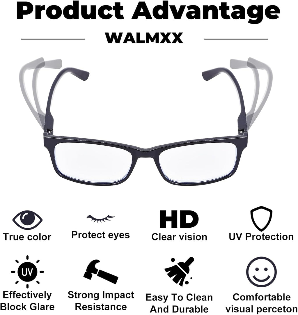 Reading Glasses,8 Pack Reading Glasses Blue Light Blocking for Men Women,Anti Eyestrain/Dryness/UV Lightweight Readers