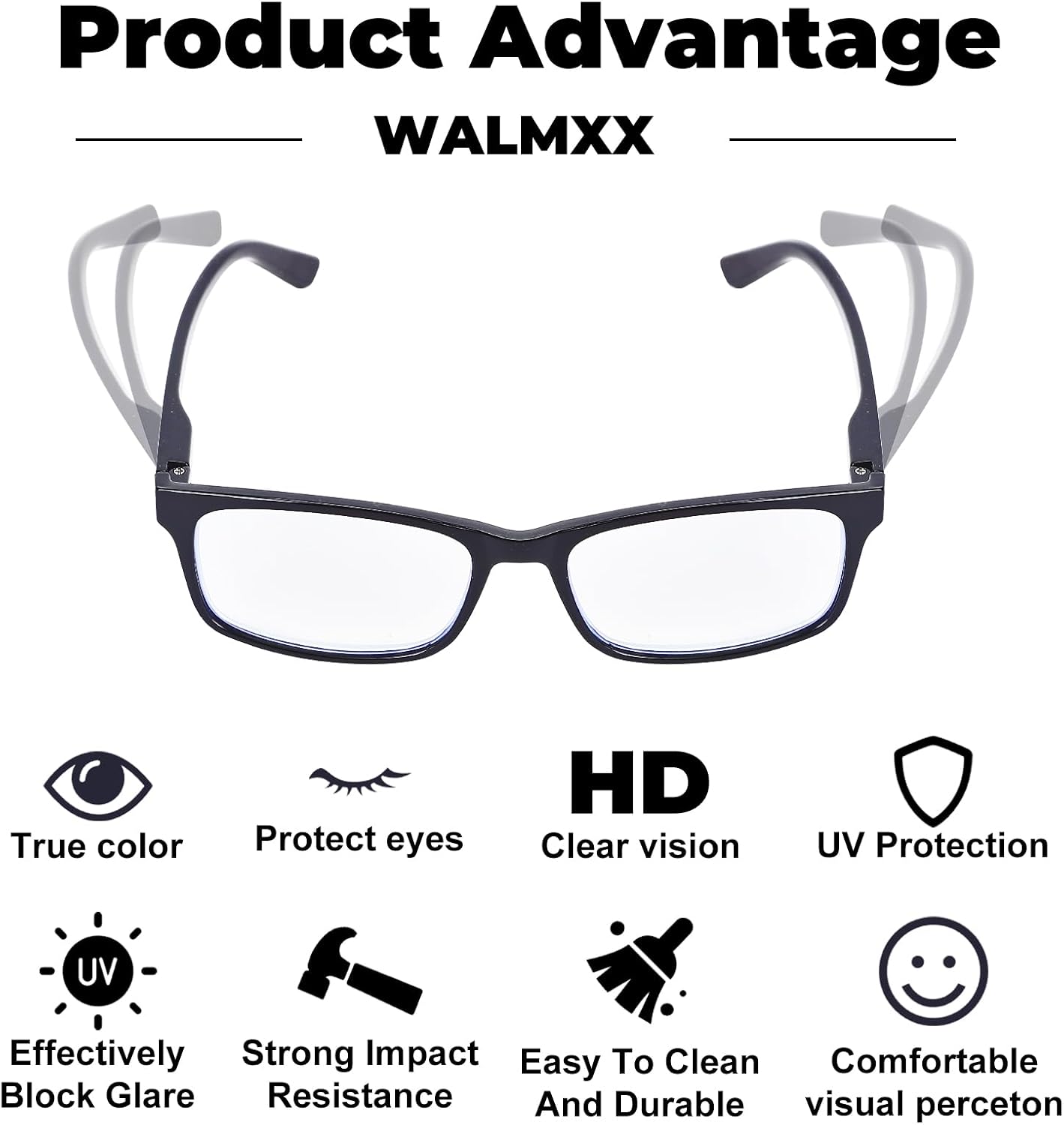Reading Glasses,8 Pack Reading Glasses Blue Light Blocking for Men Women,Anti Eyestrain/Dryness/UV Lightweight Readers
