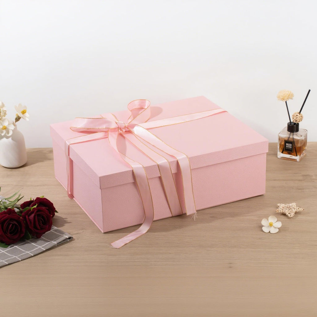 Extra Large Gift Box 16.5x13x5.5 inches,Pink Gift Boxes with Lids for Presents,Perfect for Birthday,Valentine's