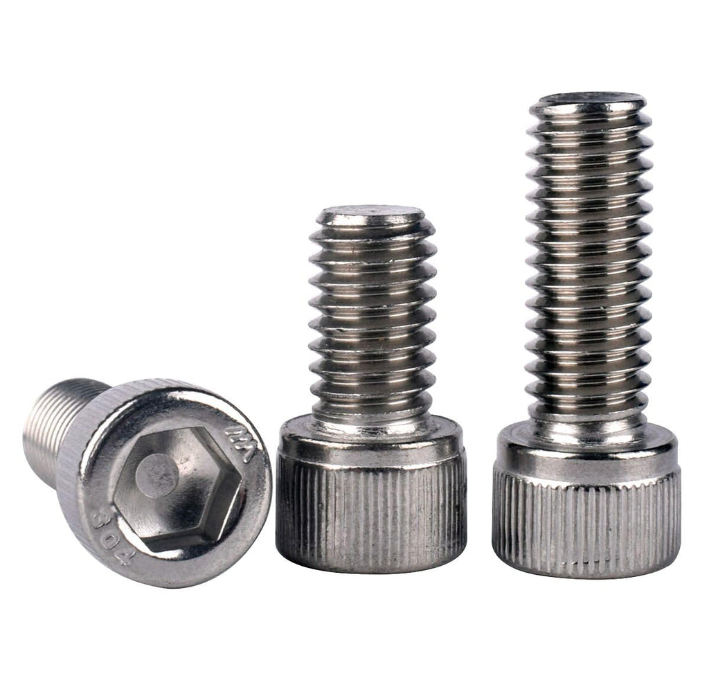 1/4-20 x 1 Allen Hex Socket Head Screw Bolt, 304 Stainless Steel 18-8, UNC Machine Full Thread, Pack of 20