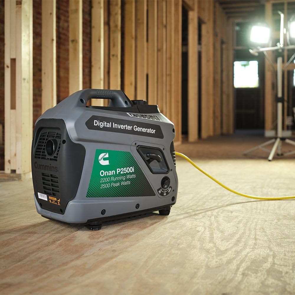 Onan P2500i Portable Digital Inverter Generator, 2200 Running Watts with 2500 Peak Watts, Perfect for Home, Camping