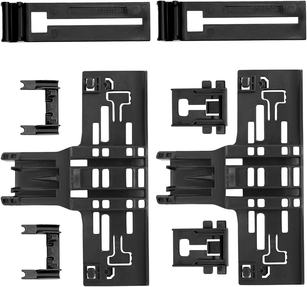 Upgraded Dishwasher Top Rack Adjuster Compatible with KitchenAid KDTM384EBS2 KDTM384EBS3 KDTM384ESS2 KDTM384ESS3 KDTM504EPA0 KDTM704EBS2 KDTM704EBS3 KDTM704ESS0 KDTM704ESS2 KDTM704ESS3 KDTM804EBS2