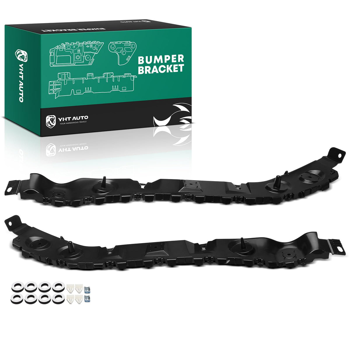 YHTAUTO Rear Side Bumper Brackets for Ford
