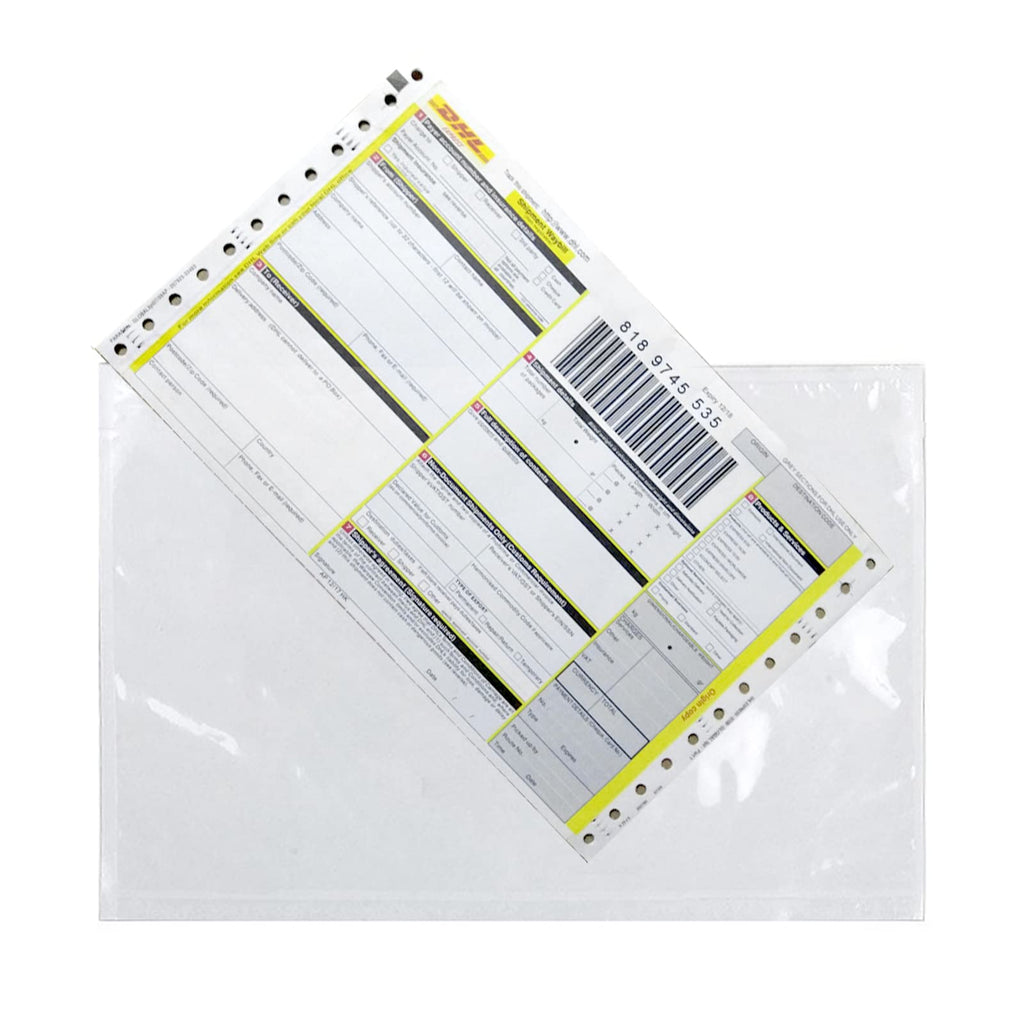 Packing List Envelopes, Clear 7.5" x 5.5" Self Adhesive Shipping Labels Envelope Pouches (500 Pack)