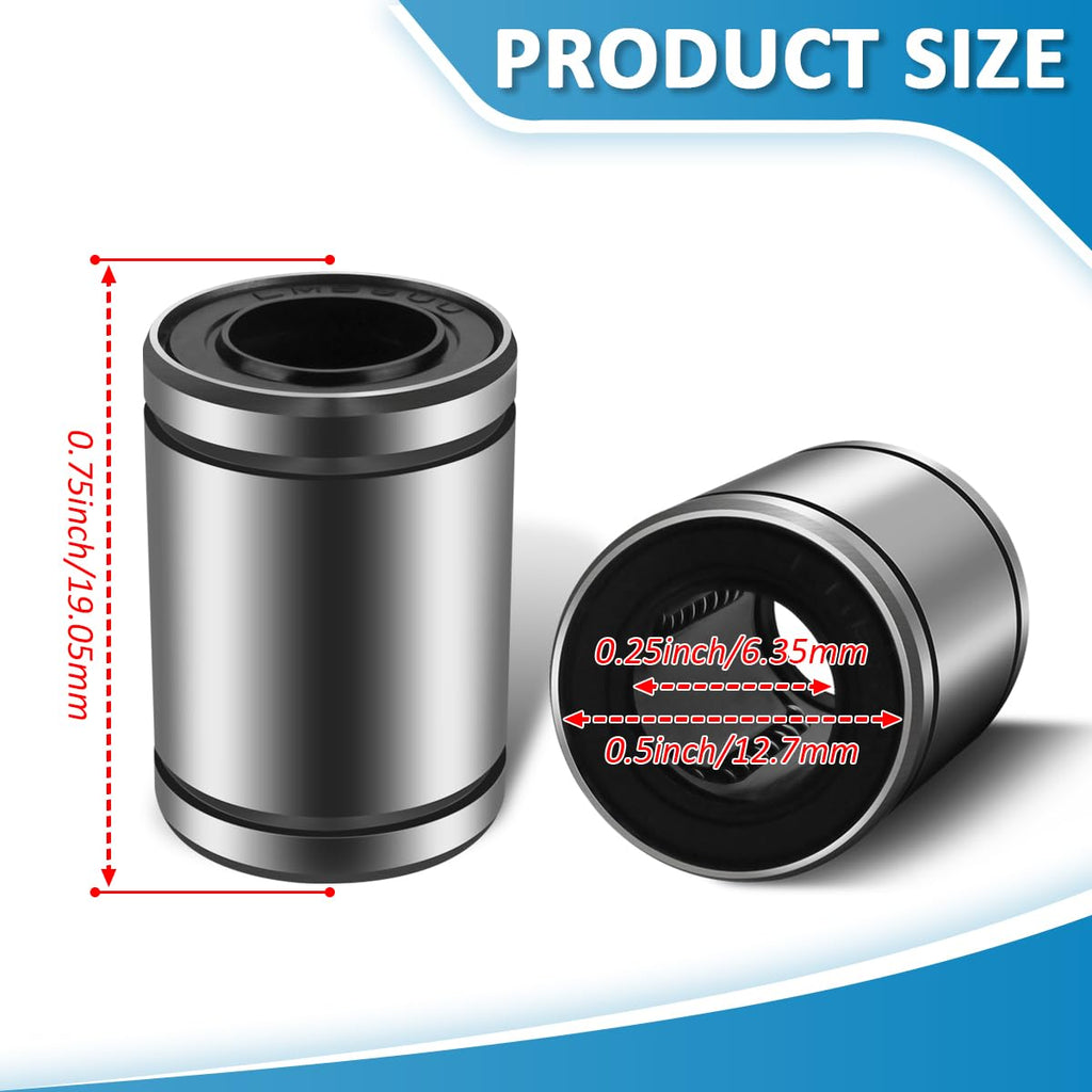 NOOTO SW4G 1/4" Linear Ball Bearing Bushing for CNC & 3D Printer