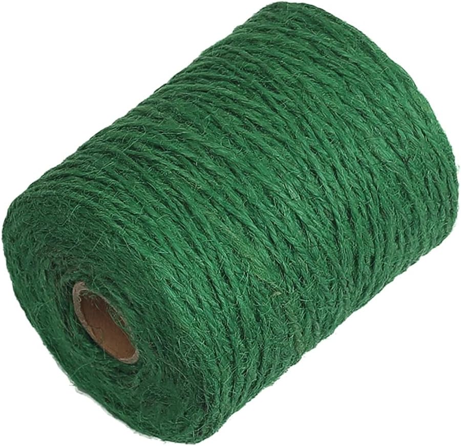 Garden Twine, 656 Feet 2mm Green Plant Ties
