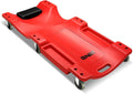 40 Inch Mechanic Creeper, Blow Molded Low Profile Rolling Garage Creeper, w/Padded Headrest, Dual Tool Trays, 350lbs