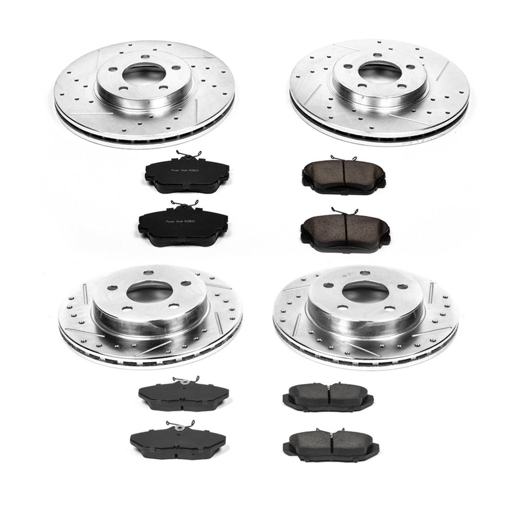 PowerStop Z23 Performance Brake Pad & Rotor Kit Front & Rear K1319