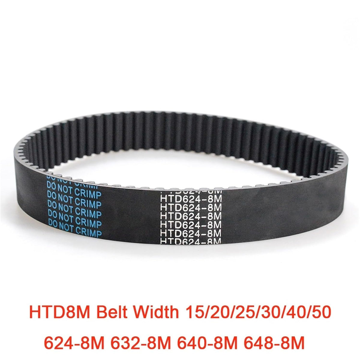 HTD 8M Synchronous Belt C 624/632/640/648 Width 15/20/25/30/40/50mm Teeth 78 79 80 81 HTD8M Timing 632-8M 640-8M 1Pcs(648-8M Teeth 81,1PC_30MM)