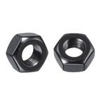 Kozelo 50pcs Hex Nuts 1/4"-28 Carbon Steel Fine Thread Black