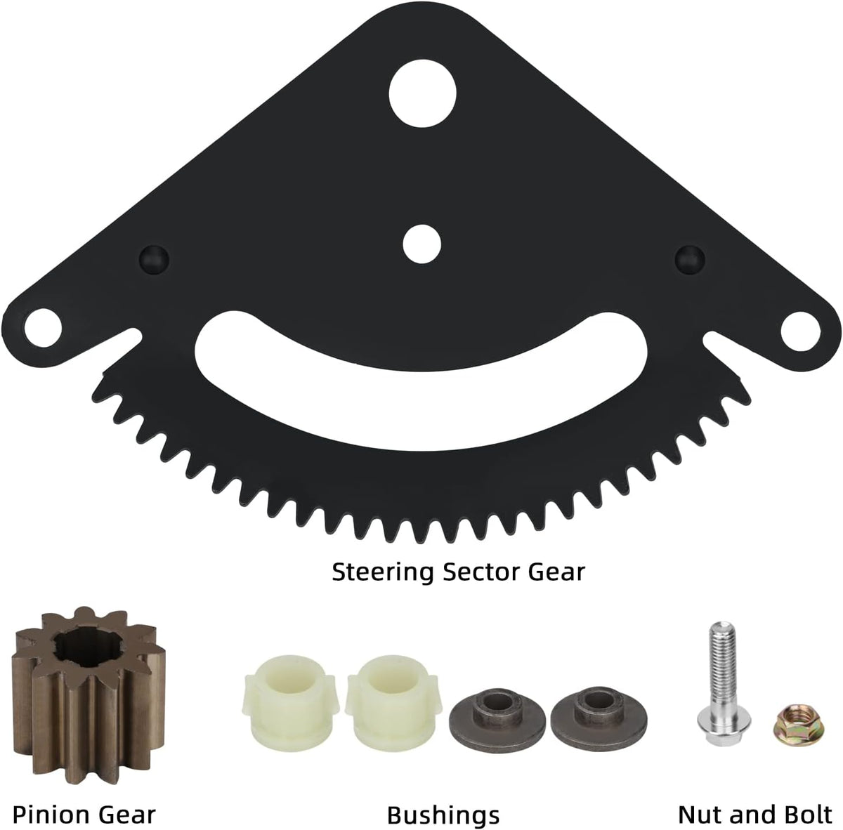 25 Teeth Steering Sector Gear Kit Compatible with John Deere Lawn& Garden Tractor L105 L108 L110 L111 L118 L120 L130