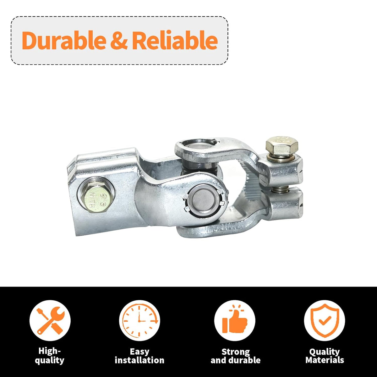 53323-SF4-003 Steering Coupler Shaft U Joint Compatible with Honda Civic 1992-1995 Non-Power Manual Steering, Replace 53323-SM4-013, Steering Shaft Joint Coupler Replacement