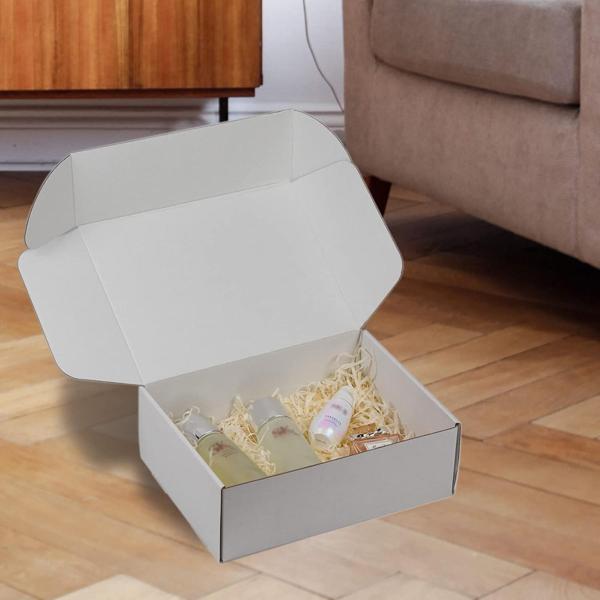 Shipping Boxes 12x9x4 inches Pack of 20, White Corrugated Cardboard Box, Medium Mailing Boxes for Packaging Small
