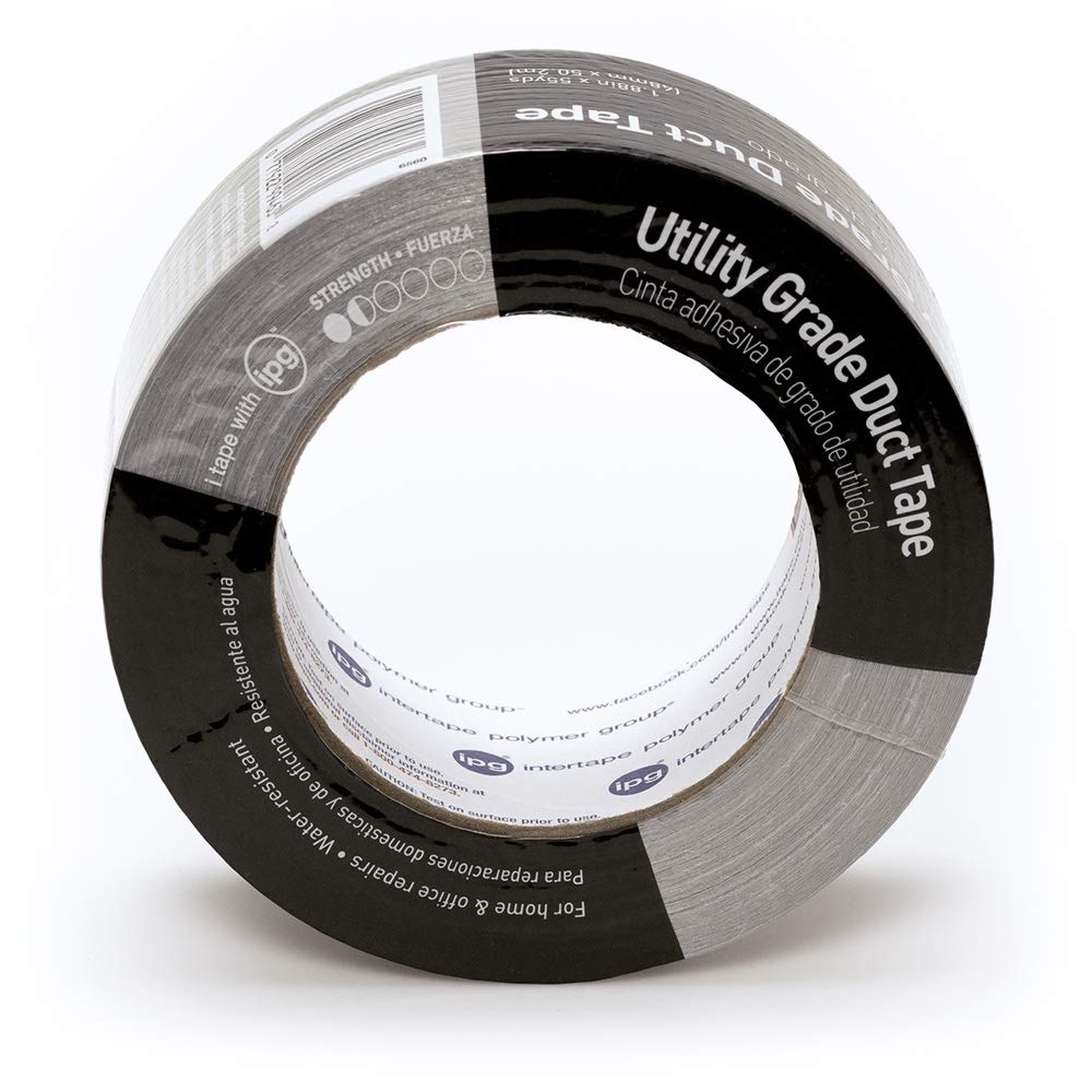 IPG - 6555SL Utility Grade Duct Tape 1.88" x 55 yd, Silver (3-Pack)