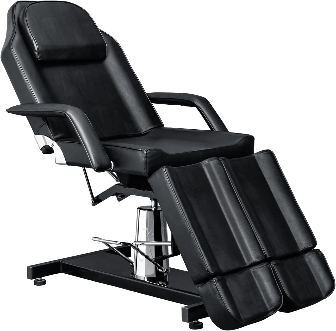 Professional Tattoo Chair, Lash Chair Massage Table, Facial Bed with 2 Adjustable Split Legs, Esthetician Bed Table