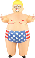 President Inflatable Costume for Adults, Funny Sumo Blow Up Costume for Halloween Party Holiday Cosplay