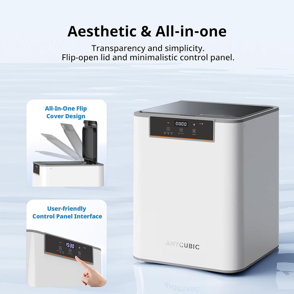 Wash & Cure Max 3.0, 15.1L Ultra-Large Washing Volume | Detergent Saving 50%, Customizable Wash & Cure Process