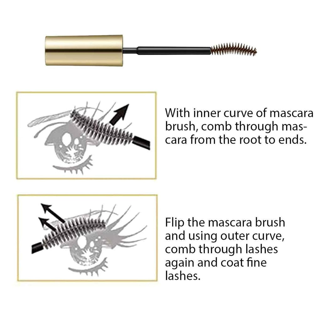 KISSME Heroine Make Super Waterproof Mascara | Length & Curl | Brown
