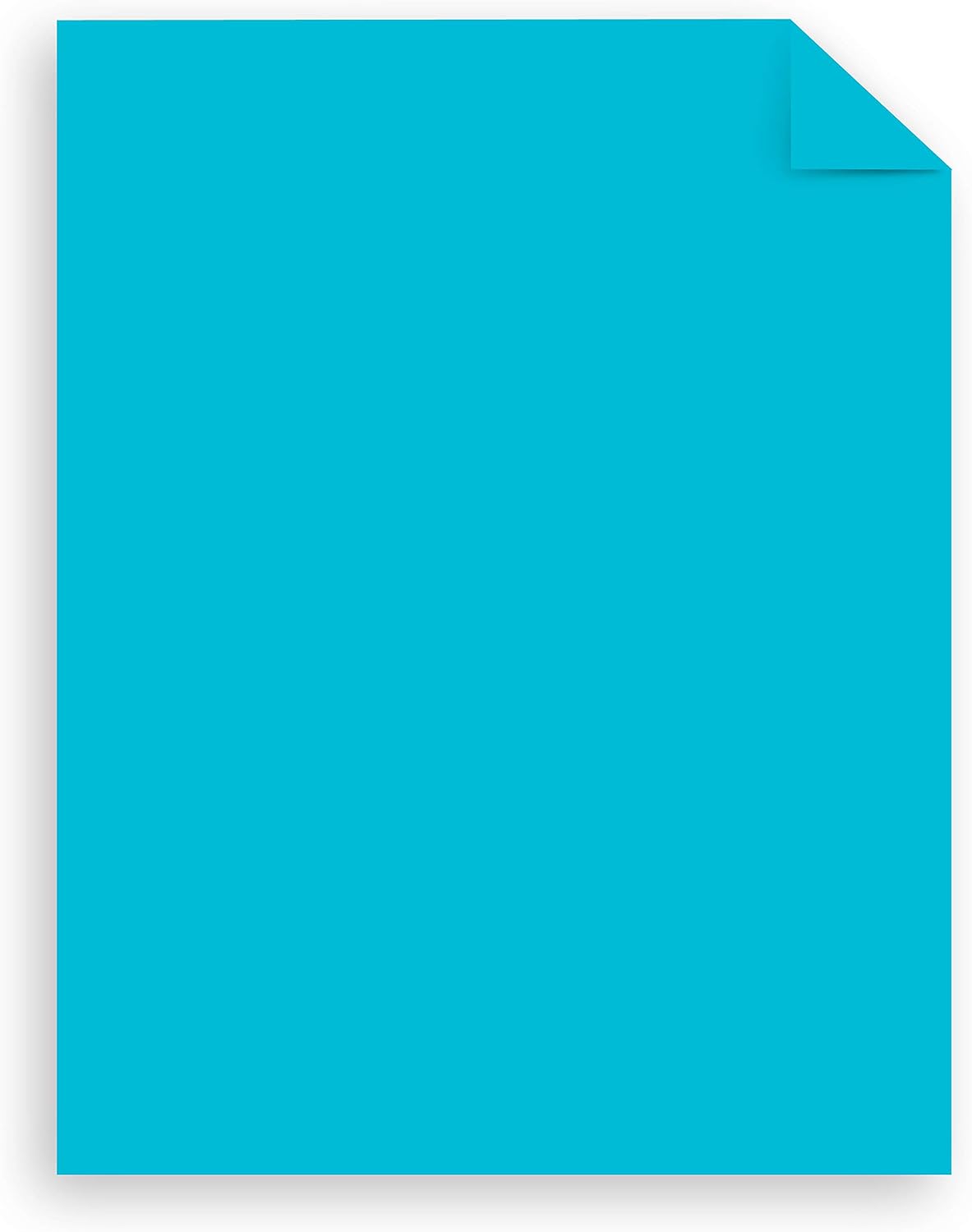 Mega Collection, Colored Paper, Bright Blue, 625 Sheets, 24 lb/89 gsm, 8.5" x 11" - MORE SHEETS! (91621)