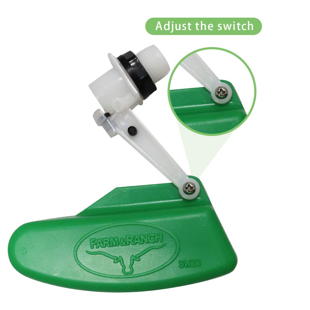 Float Valve Automatic Fill Water Level Control 2pcs for Tank Bucket Pool livestock Waterer