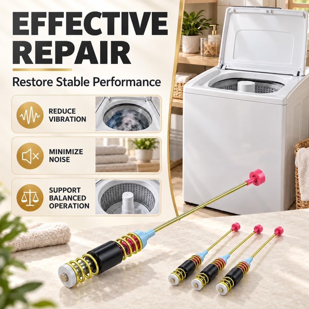 4pcs Washer Suspension Rods for Samsung WA49B5205AW/US 2022–2026