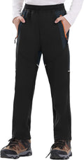 Boys Kids Snow Ski Pants Waterproof Fleece Lined Winter | Insulated, Elastic Waist, Zipper Pockets, Softshell, Warm