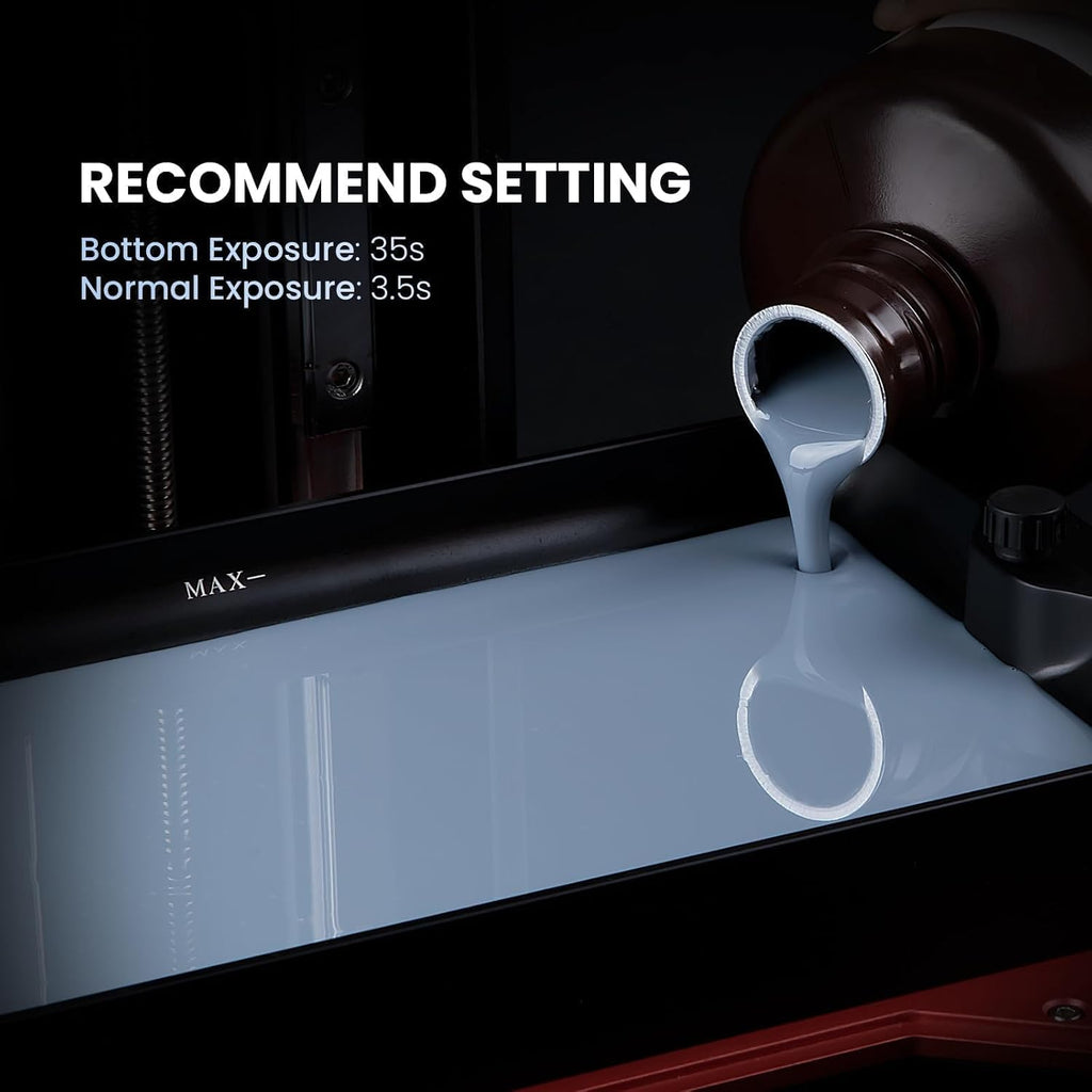ELEGOO Upgraded Standard 2.0 3D Printer Resin White 1000g | 405nm UV Curing Photopolymer Resin for Mars Saturn