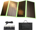 60W Portable Solar Panel Charger with USB-C, USB-A, DC Port, GOLUMU Outdoor IP67 Waterproof Foldable Solar Phone