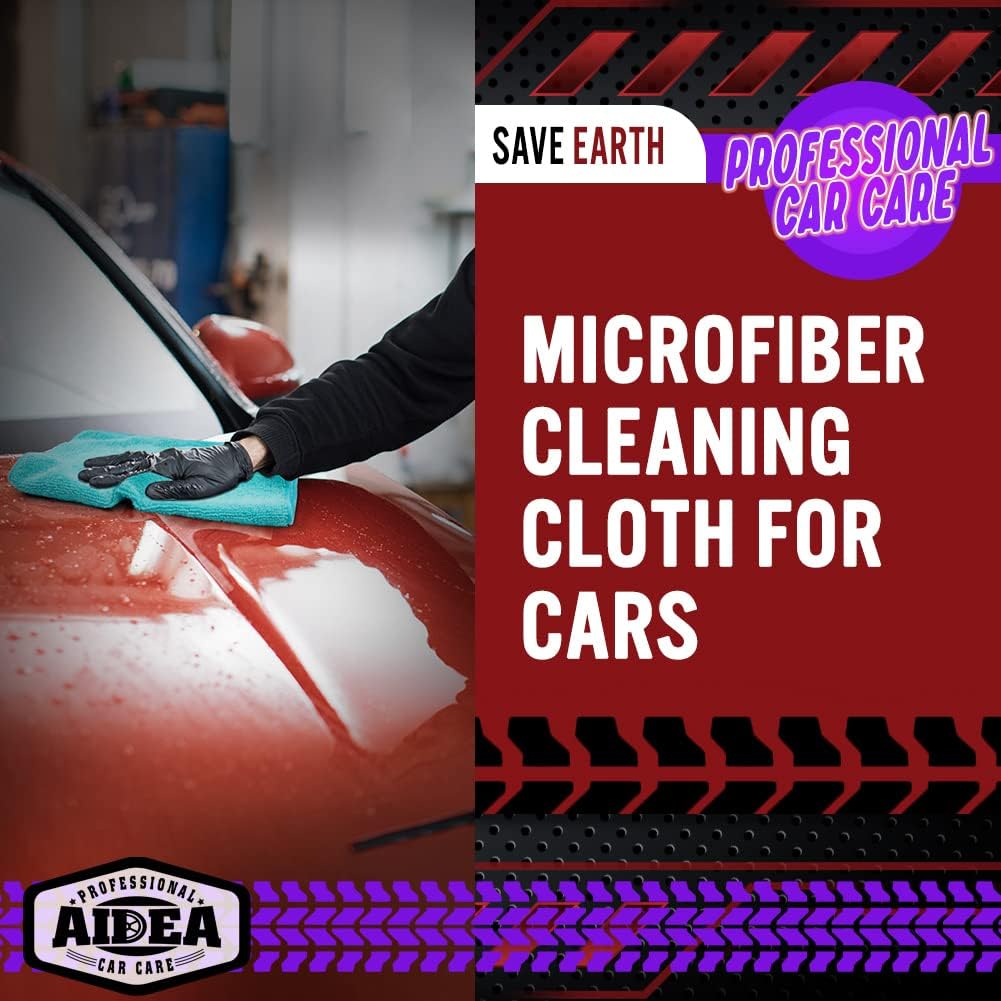 Microfiber Cleaning Cloth, 50PK, Microfiber Towels for Cars, Premium Wash Cloths, Dusting Cloth Cleaning Rags