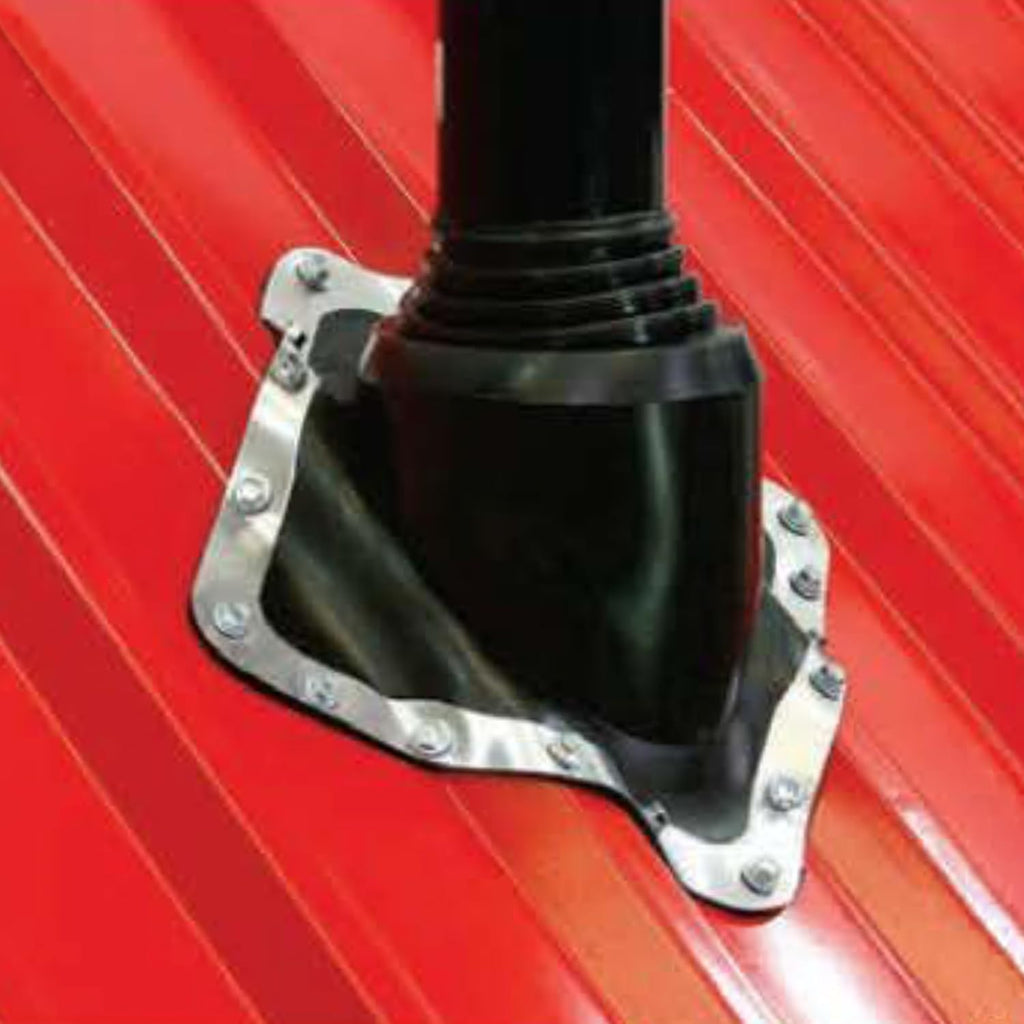 Hi-Pitch #3 Black EPDM High Pitch Roof Flashing. Steep Slope Metal Roof Flexible Flashing.