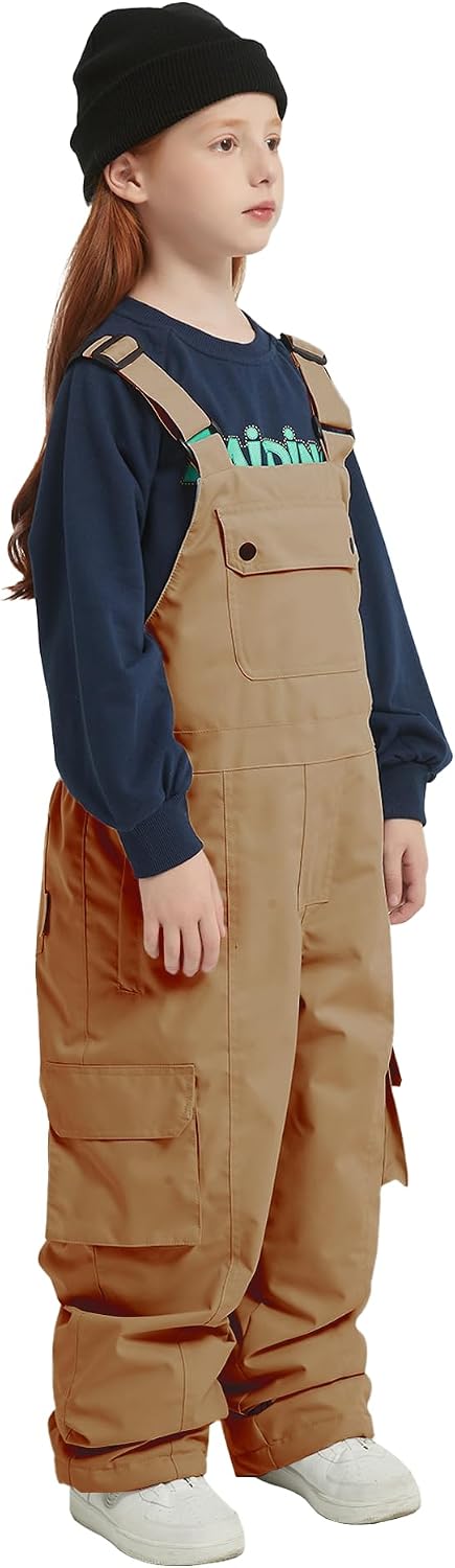 Kid Snow Bib Waterporoof Insulation Winter Overalls Ski Snowboard Pants for Boys Girls