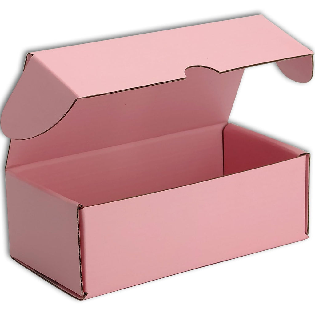 4x3x2 Shipping Boxes Set of 50, Pink Mailer Corrugated Cardboard Box