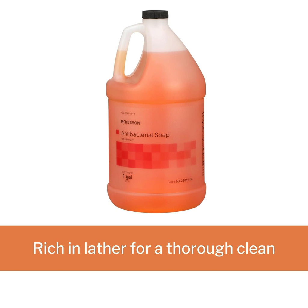 Antibacterial Liquid Hand Soap, Refill, Clean Scent, 1 gal, 1 ct