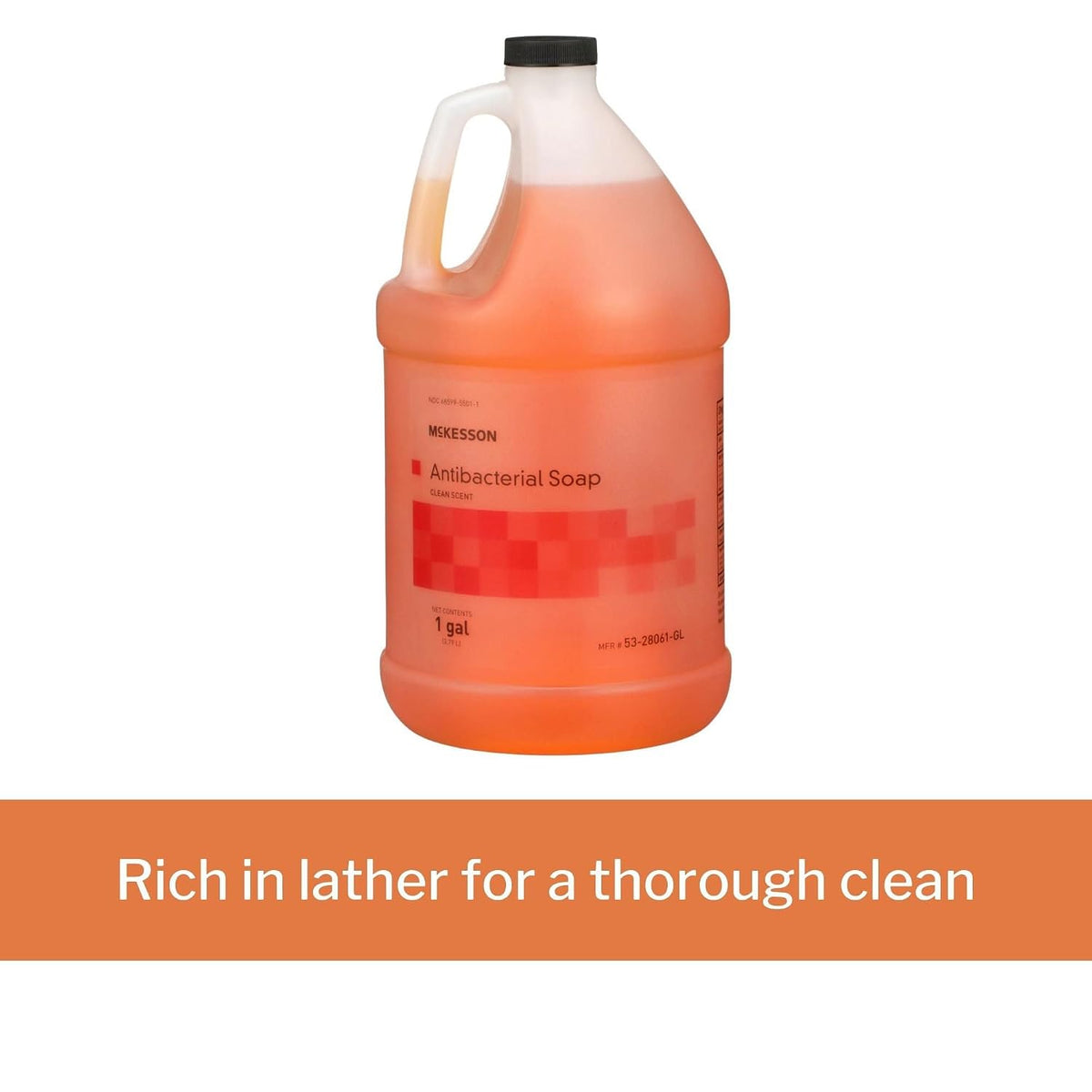 Antibacterial Liquid Hand Soap, Refill, Clean Scent, 1 gal, 1 ct
