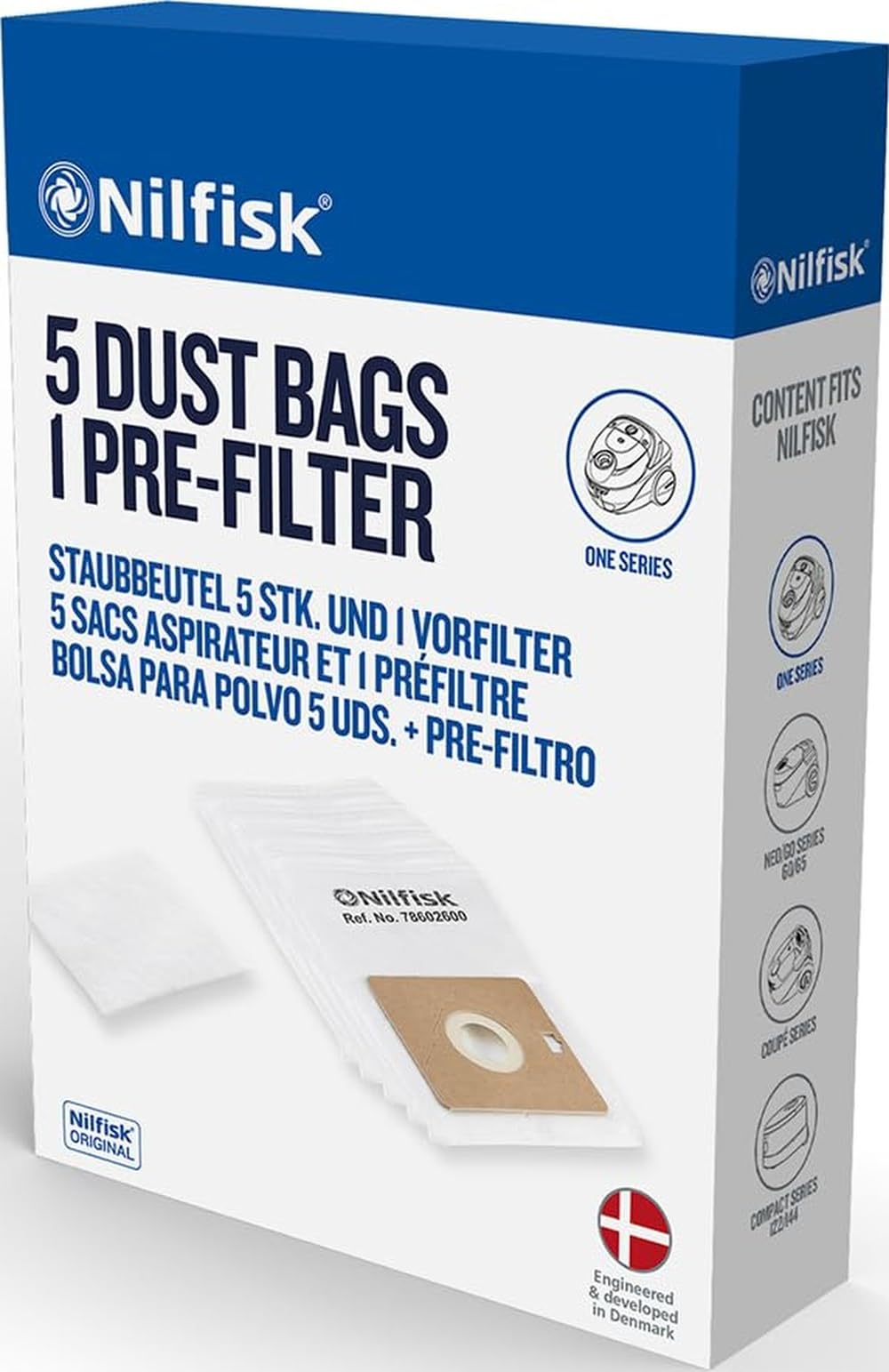 Nilfisk Vacuum Cleaner Bag Coupe/Go Series [W7-51559]