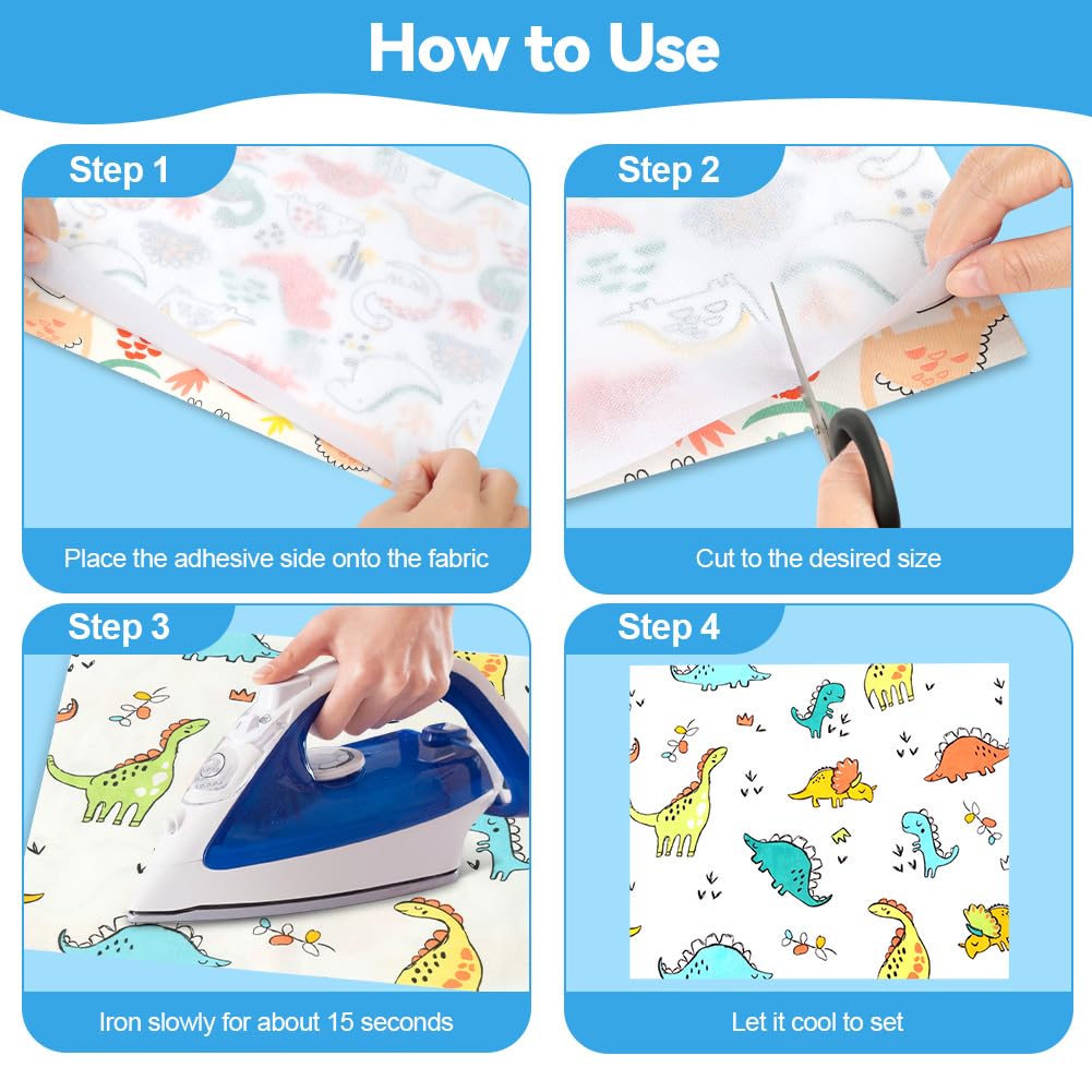 Medium Weight 39.4" x 3yd Fusible Interfacing, White