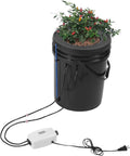 DWC Hydroponics Grow System, Hydroponic Growing System with Top Drip Kit, 5-Gallon Deep Water Culture with Air Pump