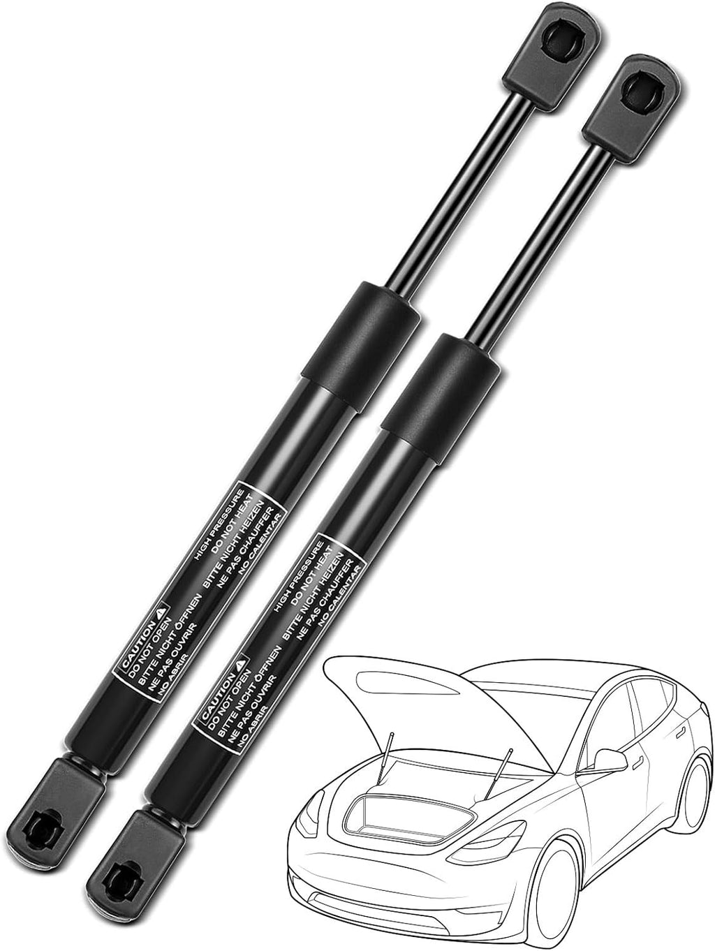 YHTAUTO Front Hood Gas Struts Lift Supports for Ford Expedition 2007-2009