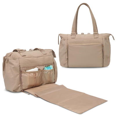 Diaper Bag Tote with Changing Pad Tote Diaper Bags Convertible Backpack pañaleras para bebe Large Baby Bag, Hospital