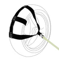 Universal Motorcycle Rear Wheel Tie Down Strap in Black