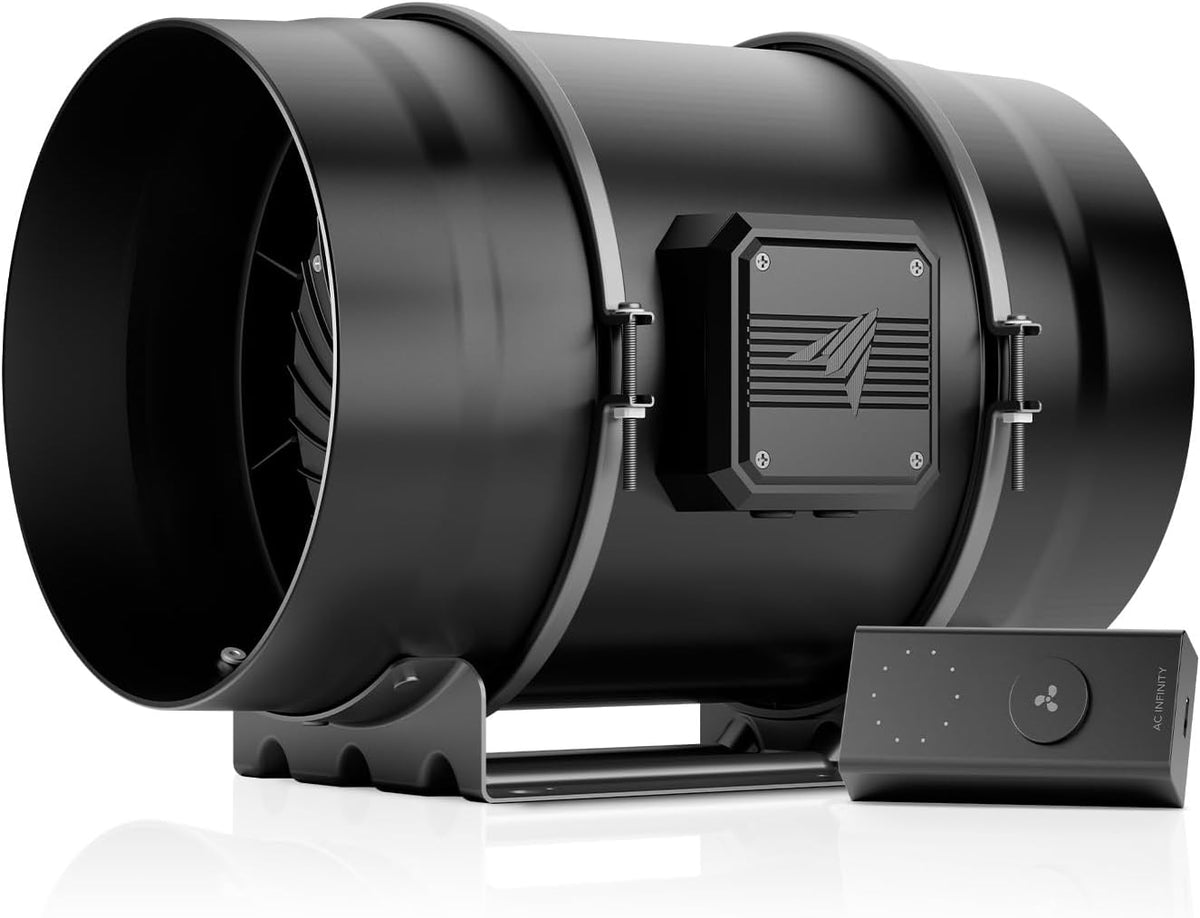 AC Infinity CLOUDLINE S8, Quiet 8” Inline Duct Fan with Speed Controller