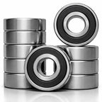 10PCS 6206 2RS Ball Bearings 30x62x16mm, Double Rubber Sealed, Extreme Heavy Duty Chrome Steel Bearing for Tractors, ATVs, Large Motors, and Agricultural Machinery