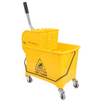 21 Quart Compact Mop Bucket with Wringer on Wheels for Cleaning