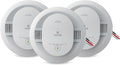 Smoke Detector, Hardwired with 10-Year Battery Backup, Interconnectable, LED Status Lights, 85 dB Alarm, 5-inches