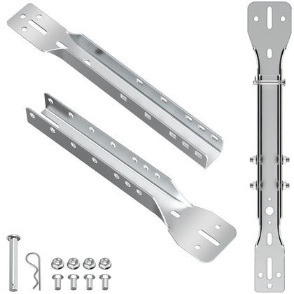 Garage Door Bracket Heavy Duty Adjustable 18", 21" Or 24" Garage Door Reinforcement Bracket Zinc-Plated Carbon Steel