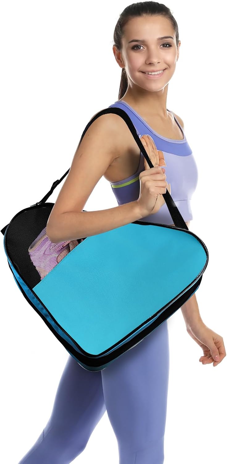 2 Pack Roller Skate Bags, Oxford Cloth Ice Skates Storage Bag with Adjustable Shoulder Strap, Figure Skating Shoes