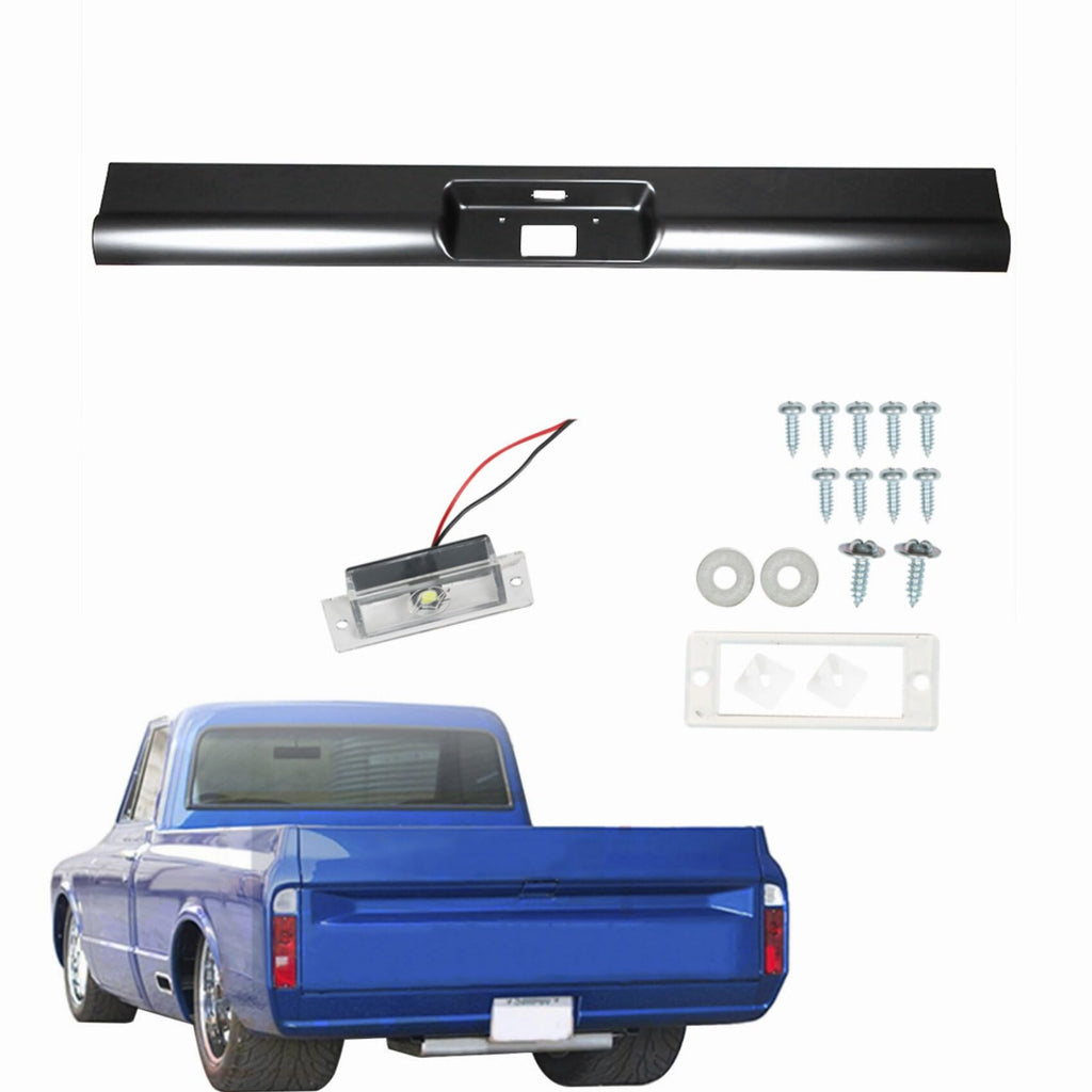 labwork Rear Roll Pan Bumper Replacement for Chevrolet C10 1967-1972