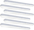 4FT LED Vapor Tight Light 60W 6600LM IP65 5000K Shop Light 6Pack ETL